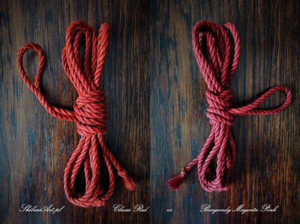 shibari rope classic red vs burgundy magenta pinkby ShibariArt.PL - 4m bundle