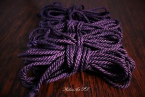 shibari rope in violet purple by ShibariArt.pl